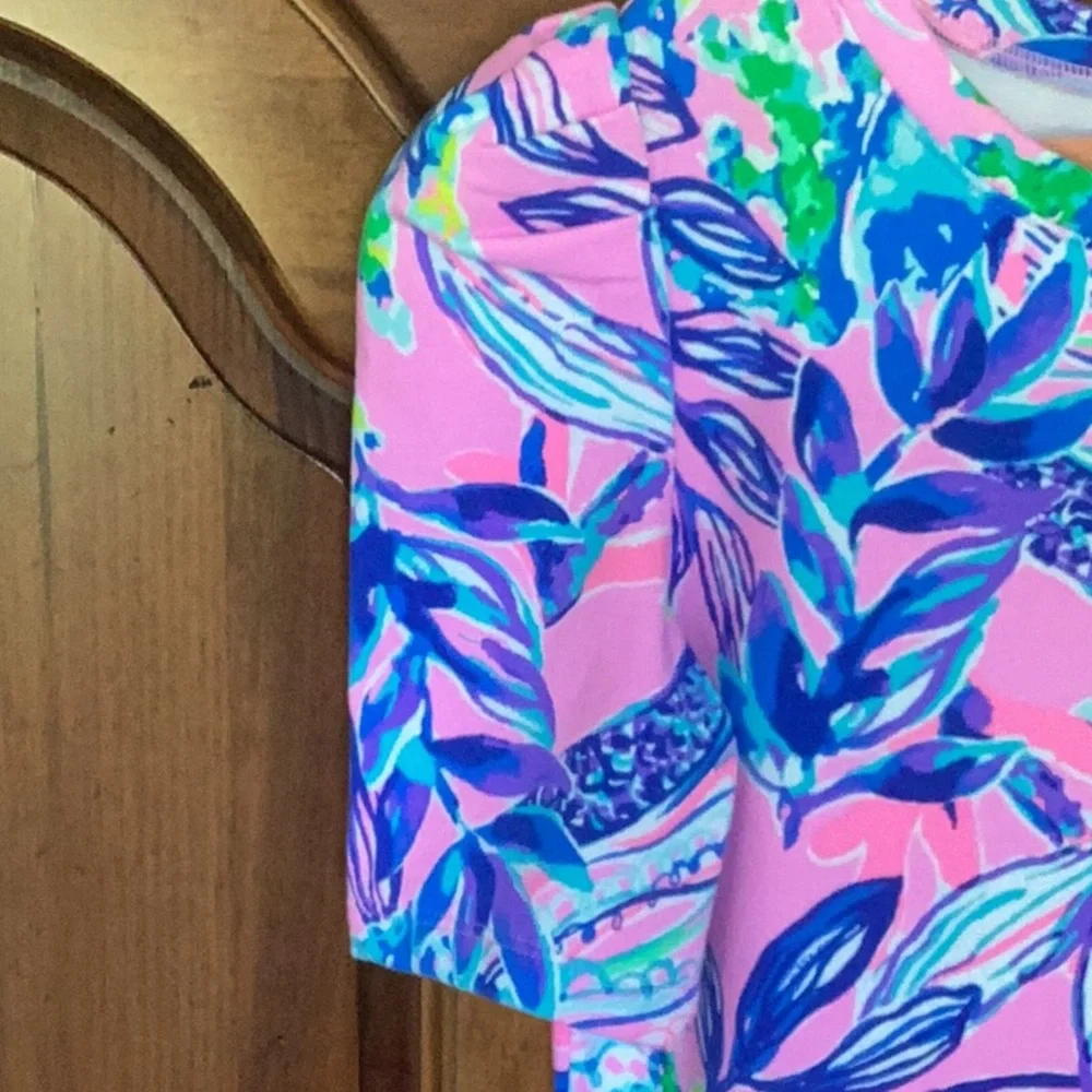 Lilly Pulitzer Mini Harriet Dress Lilac Rose Just a Lil Jelly Size 8-10 Vibrant